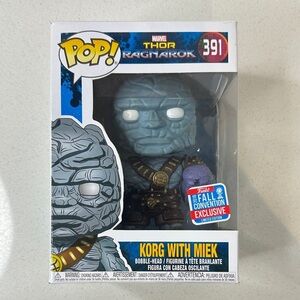 Funko Pop Korg with Miek #391 Thor Ragnarok Fall Convention Exclusive